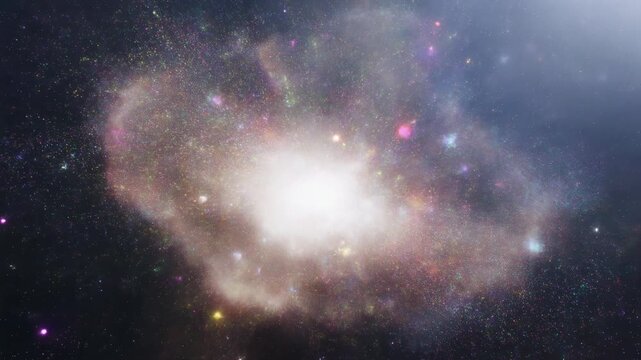 Vibrant Cosmic Nebula Explosion 4K Generative AI