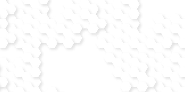 Background with hexagons . Abstract background with lines . white texture background . hexagon abstract background. Surface polygon pattern with glowing hexagon paper texture and futuristic business