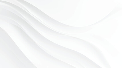 Obraz premium White Silk Fabric Texture Background Abstract Smooth Elegant Wavy Satin Cloth Fold Pattern Banner Design
