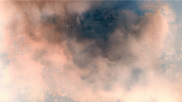 Cloudscape with atmospheric phenomenon and dramatic sky with turbulent weather and dusky hues.