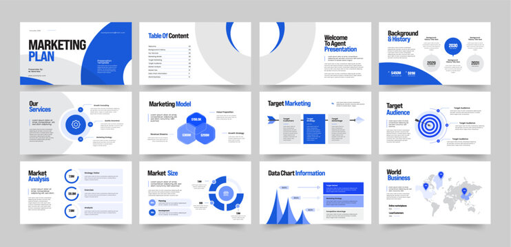 Marketing Plan Presentation , Marketing Plan Keynote Template 