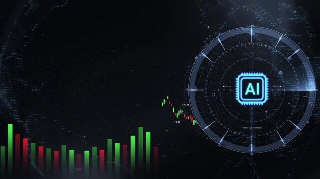 Artificial Intelligence Trading and Financial Market Analysis with Dark Digital Interface