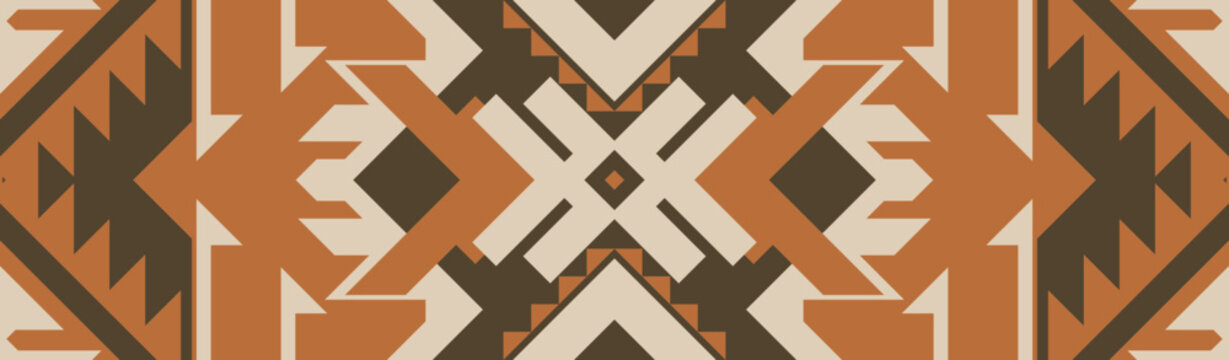 Ethnic tribal textile patterns and decorative elements for seamless designs.