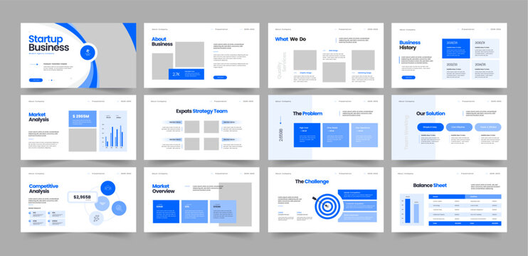 Startup Business Plan Presentation, Startup Presentation Template