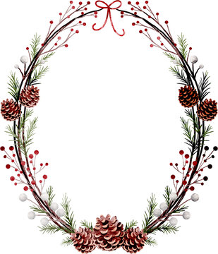 Watercolor Christmas Decoration