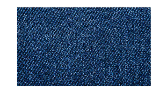 Blue denim fabric texture with diagonal weave during daylight for fashion and apparel concepts
