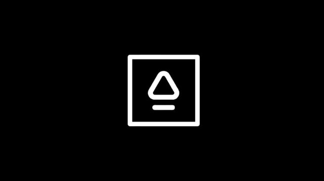 Animated abstract geometric shapes and icons in motion graphics
