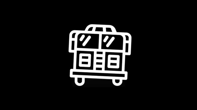 Animated icon of a vintage jukebox playing music with flashing lights