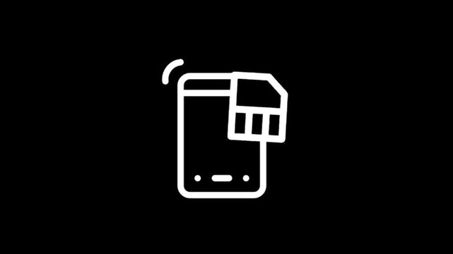 Inserting SIM card into smartphone for connectivity and communication