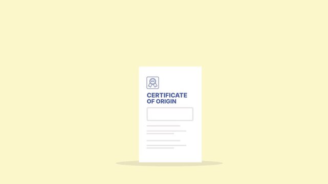 Certificate of Origin