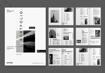 Portfolio Brochure Template Layout