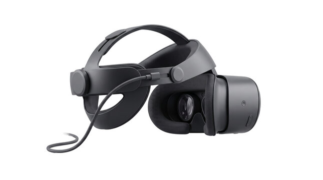 Virtual Reality Headset for Immersive Gaming and Entertainment Experiences PNG Isolated on transparent background