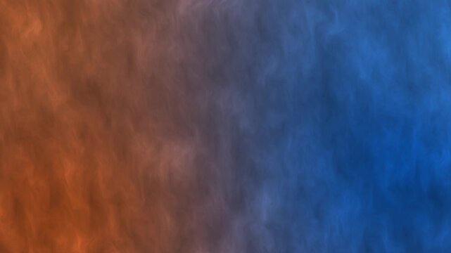 Abstract orange blue smoke background flowing liquid motion gradient 4K Animation Video. Abstract orange and blue gradient smoke motion background loop.