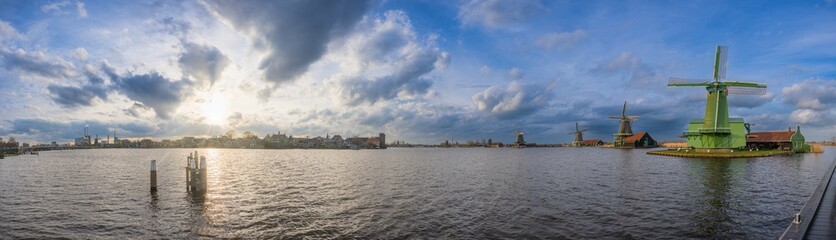Fototapeta premium Zaandam is a town in the province of North Holland in the Netherlands. It is the main town in the municipality of Zaanstad..