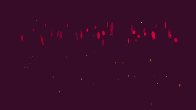 Floating glowing lava drops in dark space with dynamic sparkling movement with video captures vibrant molten fragments suspended deep crimson void sparkling intense luminosity (5505)