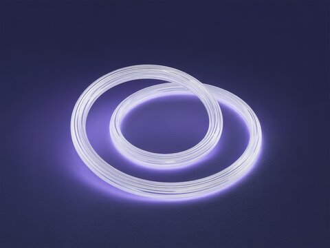 Minimal composition of an unbroken strand from glowing in light-gigapixel-high fidelity v2-6x