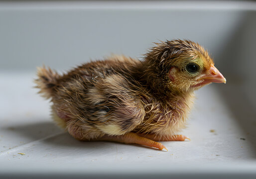 Baby chick newly hatched