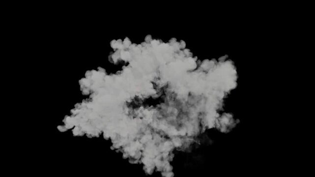 Magic smoke explosion vfx animation with alpha channel 4K resolution fire puff jet blast chroma key black background shockwave effect dust stream comic flash slow motion frame by frame