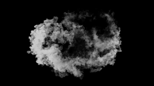 Magic smoke explosion vfx animation with alpha channel 4K resolution fire puff jet blast chroma key black background shockwave effect dust stream comic flash slow motion frame by frame