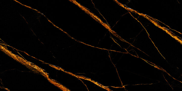 Black marble texture background with striking gold veins luxurious stone surface polished dark interior design pattern