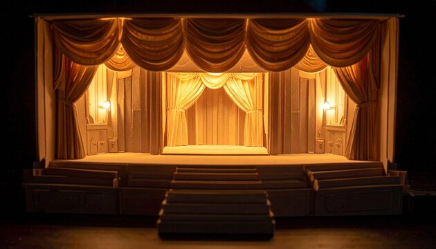&ldquo;Curtains of Anticipation: Golden Stage&rdquo;  