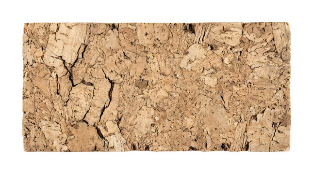 A close up view of natural cork board texture with organic brown patterns