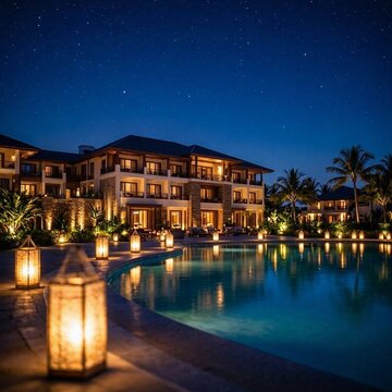 night view of the city of eilat israel