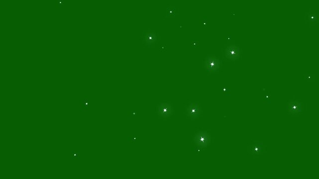 Dreamy twinkling shimmer particles overlay, retro white twinkle stars motion line effect on green screen background, sparkling shining comet trace, sparkling doodle stars shimmer motion. 4k