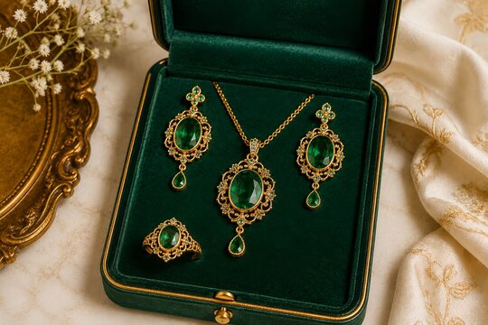 Royal Green Gemstone Set