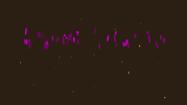 Dynamic glowing liquid drips in dark space with sparkling particles with video captures flowing luminous liquid streams cascading deep darkness scattered shimmering particles (6663)