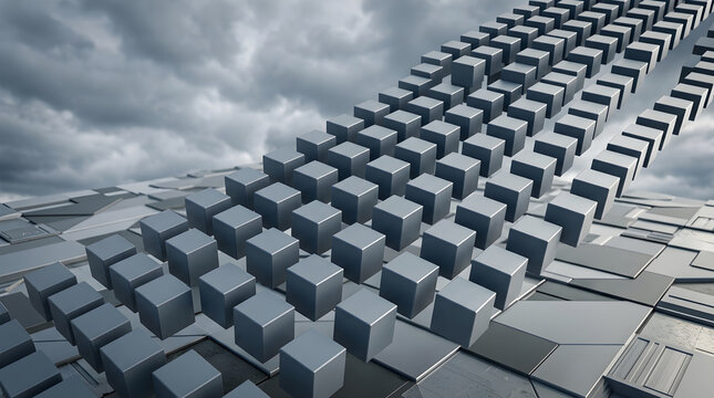 Elegant 3D render featuring a mint green woven lattice canopy, three-quarter view, against a smoky grey sky, with sharp directional shadows, with a soft gradient floor, sleek composition