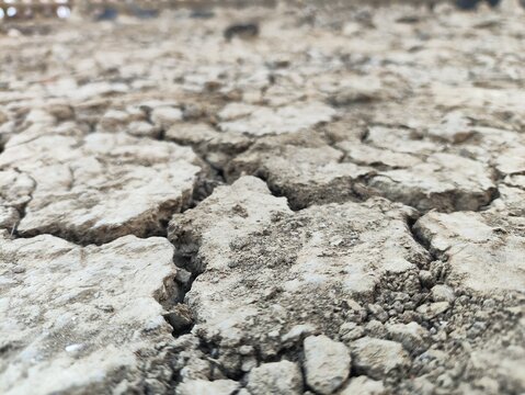 Close Up Cracked Dry Soil Soil Texture Ground Drought