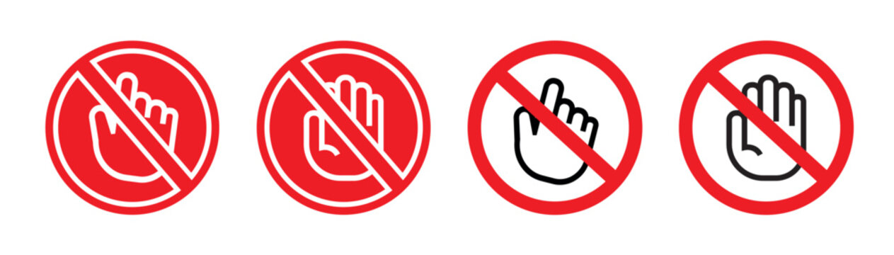 do not touch sign