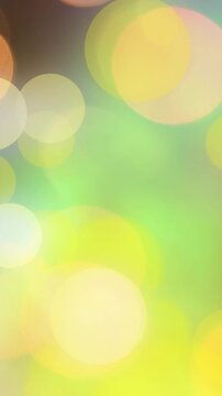 Animation of glowing blurred lights and spots of light
