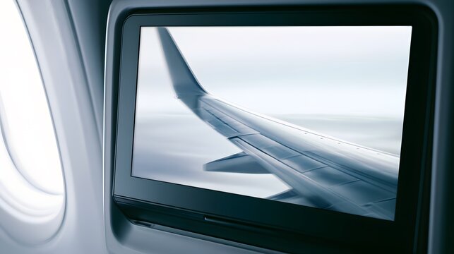Reflections of flight a serene digital journey captured in soft muted light aesthetics
