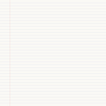 School exercise book ruled page. Minimalist blank writing paper