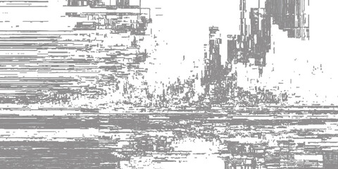 Fototapeta premium Digital Glitch Effect Pixel Noise Distortion Abstract Line Texture Background