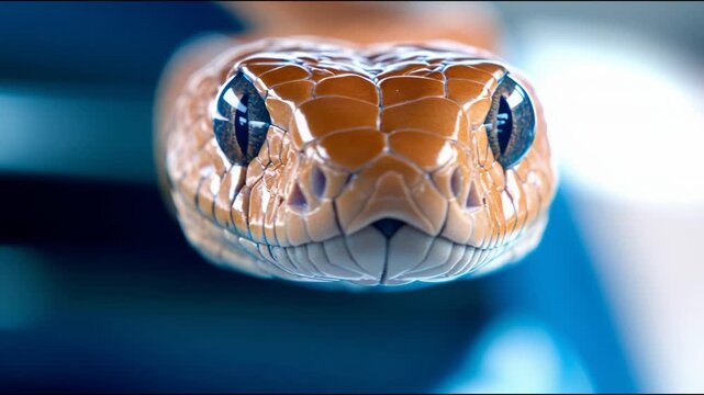 Close view of a snake in a natural habitat during daylight