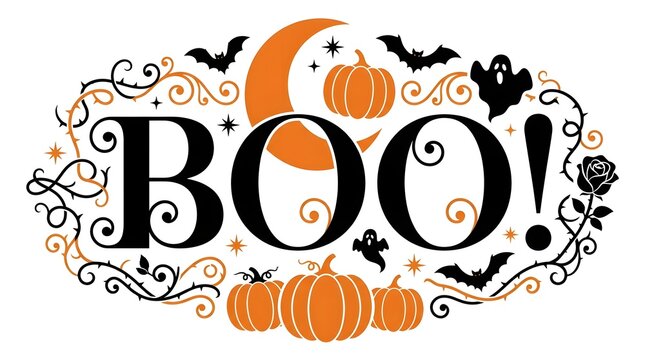 Celebrate the spooky season with a delightful halloween atmosphere filled with pumpkins ghosts bats and a touch of eerie magic