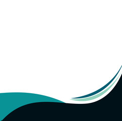 Obraz premium BUSINESS CURVE FOOTER