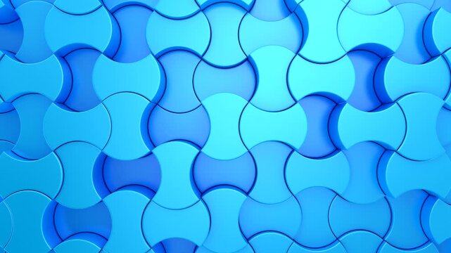 Background of Geometric Shapes. Abstract motion, loop, two color, 3d rendering, 4k resolution
