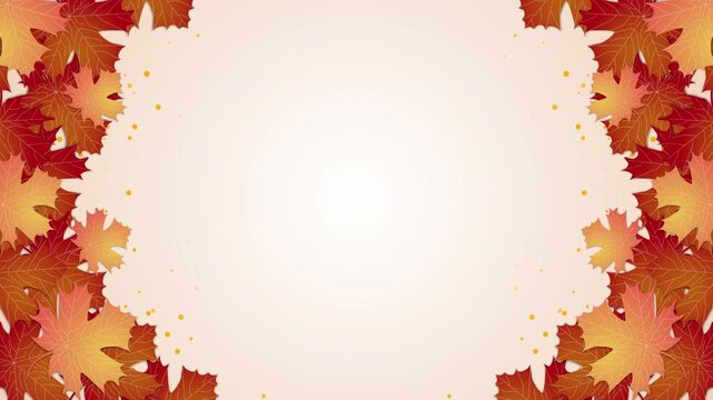 autumn background with maple leaves