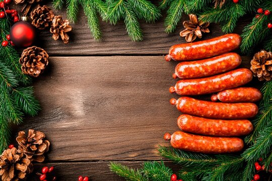 Juicy sausages sizzling on a grill ready for a delicious feast