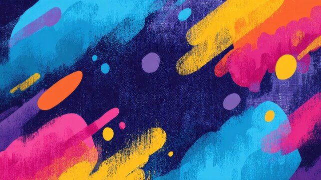 a colorful, abstract background graphic for a ID for junior high school students