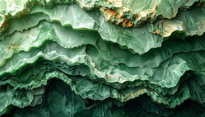 Obraz premium Green Moss Growing on a Rock and Tree Surface in a Natural Forest Environment, Lush Organic Greenery and Fresh Nature Texture Closeup