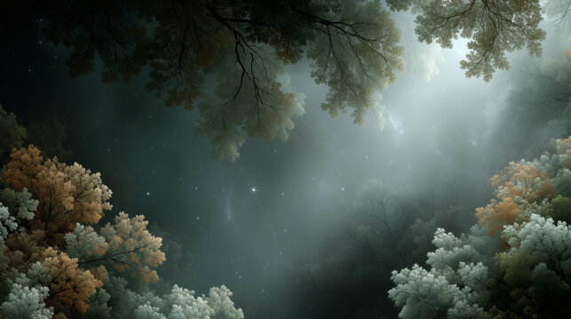 Fondo flores hechos con fractales