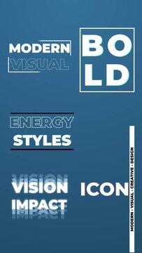 Vertical Modern Bold Typography