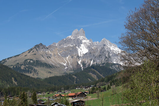 Mountain Bischofsm&uuml;tze in Austria, Europe in summer