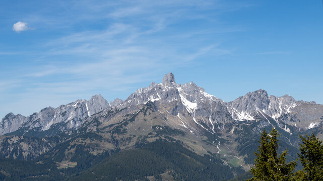 Mountain Bischofsm&uuml;tze in Austria, Europe in summer