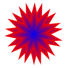 Fototapeta premium abstract red star
